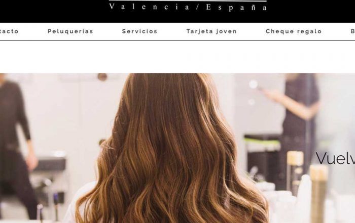 Programación web Peluquerías Pascual Valencia