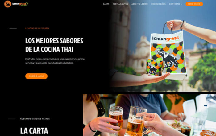 Web para Lemongrass